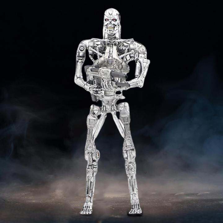 the-terminator-t-800-endoskeleton-7ข้อต่อเลื่อนได้ของเล่นโมเดลที่เป็นตุ๊กตาขยับแขนขาได้ของสะสมโมเดลพีวีซี