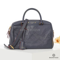 LOUIS VUITTON SPEEDY BAND 25 NAVY RED EMBOSSED GHW