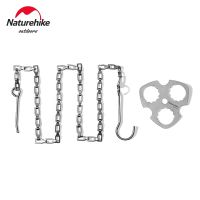 【hot】♠✈  Naturehike Camping Hanger Board Titanium Bushcraft Woodfire 4 Pcs Outdoor Pot