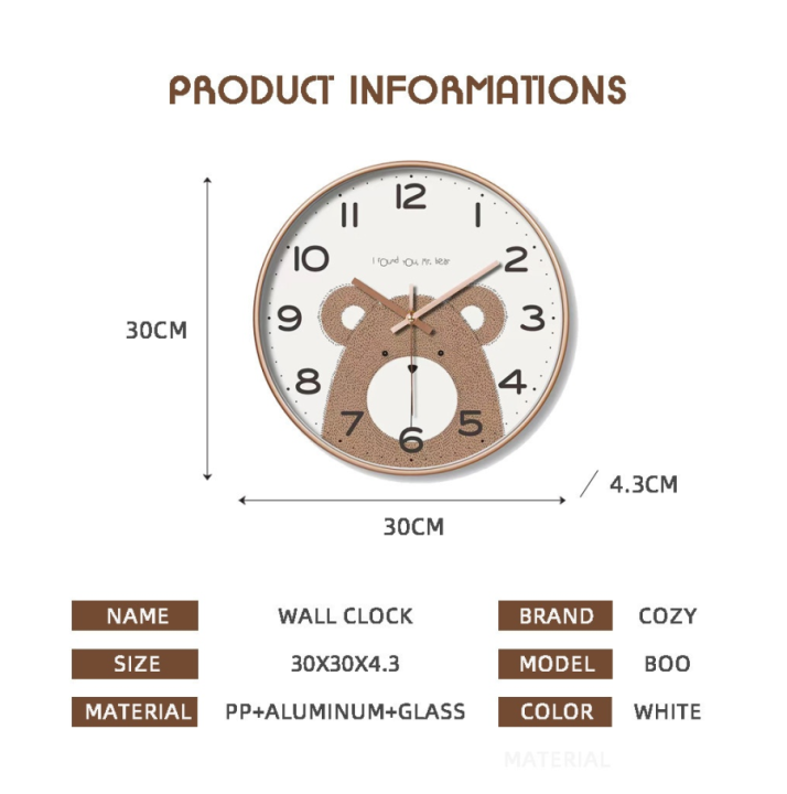 cozy-นาฬิกาแขวนผนัง-รุ่น-boo-ขนาด-30-30-4-3-ซม-สีขาว-wall-clock-นาฬิกาสวยๆ-นาฬิกาติดผนัง-ส่งเร็ว-8อินฟินิตี้shop
