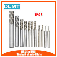 Hss Cnc ก้านตรง4ขลุ่ย End Mill ตัดสว่านโลหะเครื่องมือ2/3/4/6/8/10/12/14มิลลิเมตรสำหรับเครื่องกัด