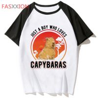 【New】เสื้อยืด พิมพ์ลายมังงะ Capybara สวยงาม สําหรับผู้ชาย