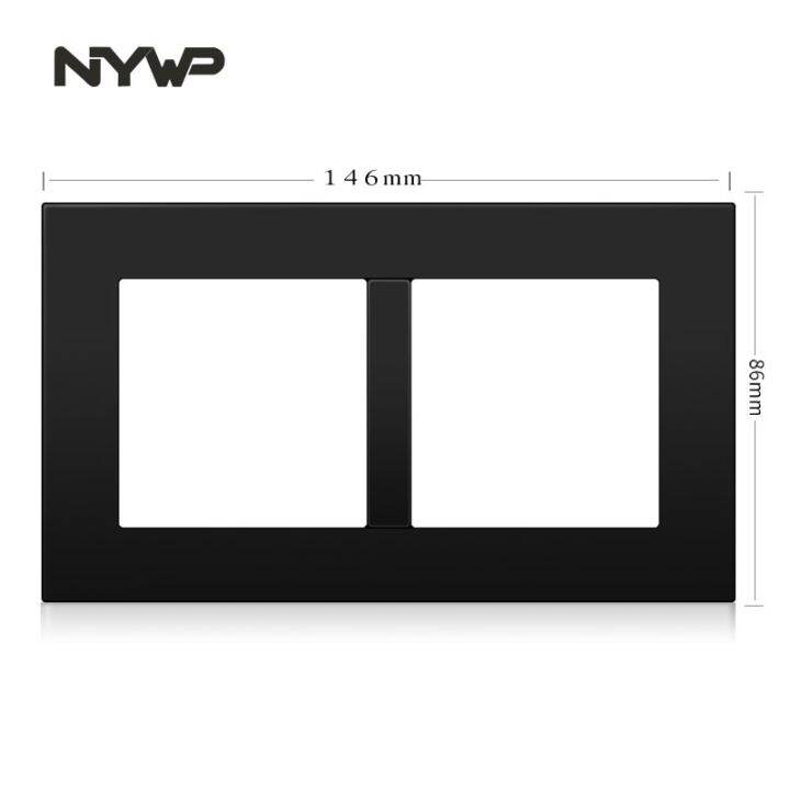 nywp-wall-mount-module-diy-european-standard-pc-black-panel-socket-switch-button-free-combination-function