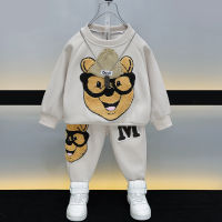 Boys Spring Clothes Suit 2023 New Cool Handsome Sweater Childrens Fashion Baby Spring And Autumn Two-Piece Suit Childrens Clothing