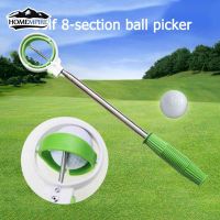 Homempire Golf Ball Retriever สำหรับน้ำสแตนเลส8ส่วน Telescopic Golf Ball Picker Golf Ball Pick Up เครื่องมือล็อคอัตโนมัติ Scoop Golf Ball Catcher