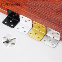 20 Pcs/lot Thicken Stainless Steel Corner Code Furniture Right Angle Corner Brackets Cabinet Drawer Fixed Tools Home Hardware