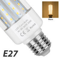 【▼Hot Sales▼】 dongdangx59 โคมไฟข้าวโพดหลอดไฟ Led E27หลอด Led 20W Ampoule E14 220V หลอดไฟแสงเหลือง110V โคมไฟ Led 10W 15W ไฟสมาร์ทไอซีในร่มเปลวไฟไม่กระพริบ2835