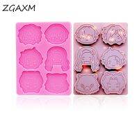 ✗▲✲ LM376 New Shiny glossy girl boy epoxy resin silicone mold animal trinket craft mold DIY handmade chocolate cake baking gadget