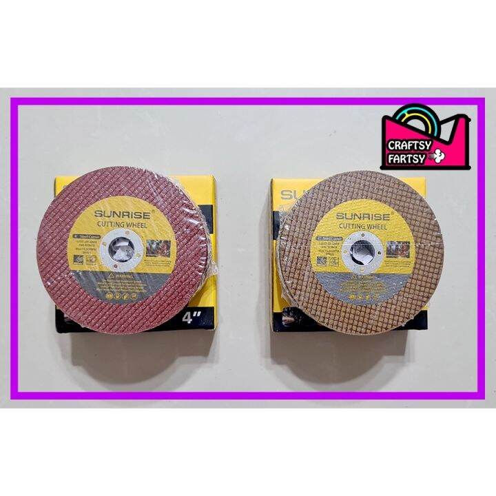 (PER BOX) Sunrise Heavy Duty Cutting Disc Gold and Red 25pcs Lazada PH