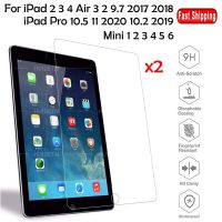 ตัวป้องกันจอฟิล์มกระจกกันกระแทกสัมผัสสำหรับ iPad Pro 11 Air 4 3 2 10.9 10.5 10.2 9.7 Mini 6 5 4 2ชิ้น