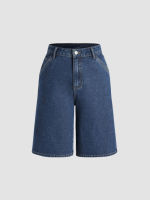 Cider Denim Solid Shorts