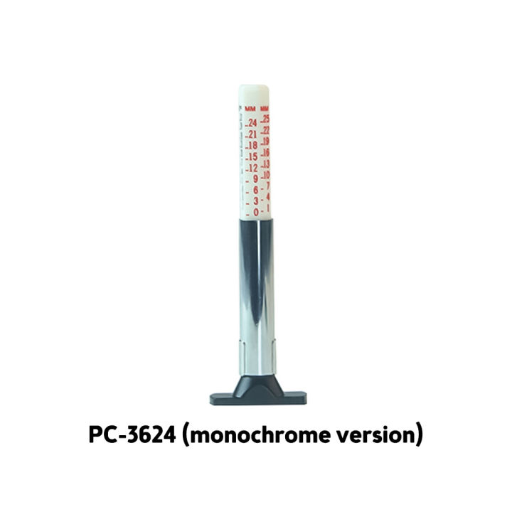 pcbfun-เครื่องวัดความลึกของร่องยางรถรถ-เครื่องมือวัดความลึกความลึกของร่องยางรถรหัสสีอัจฉริยะสองด้านเครื่องวัดการสึกหรอยาง