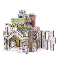 English original genuine mini house the hounded house mini house series haunted house modeling book card board book cardboard toy book Halloween picture book