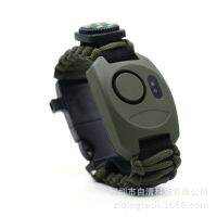 Portable Multi-skill Wrist Alarm Umbrella Rope Anti-wolf Alarm Whistle Alarm Compass Personal Alarm