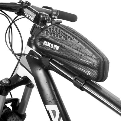 WILD MAN EX กระเป๋าจักรยาน Hardshell ด้านบนหลอดด้านหน้าบีมกระเป๋ากันน้ำจักรยานเสือภูเขาอานกระเป๋าจักรยานเสือภูเขาขี่อุปกรณ์