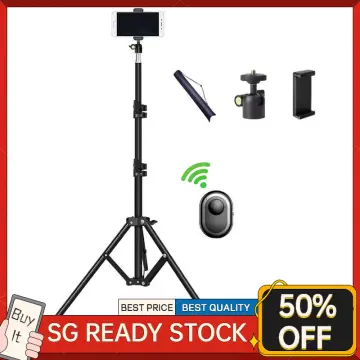  ATUMTEK 65 Selfie Stick Tripod, All in One Extendable Phone  Tripod Stand with Bluetooth Remote 360° Rotation for iPhone and Android  Phone Selfies, Video Recording, Vlogging, Live Streaming, Black : Cell