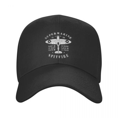 2023 New Fashion  Punk Supermarine Spitfire Baseball Cap For Men Breathable Fighter Plane Pilot Airplane Dad Hat Snapback Caps，Contact the seller for personalized customization of the logo