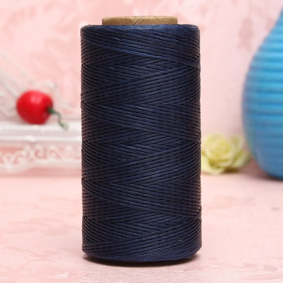 Flat Waxed Thread (Army Green) - 284Yard 1mm 150D Wax String Cord