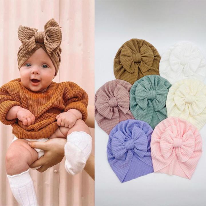 flower-baby-beanie-cap-newborn-baby-pit-bar-ball-head-indian-hat-soft-comfortable-toddler-head-thickened-headband-accessories
