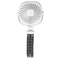 USB Fan Mini Hand- Octopus Clip Fan Foldable Storage Design 360° Rotation Function Portable Clip Silent Electric Fan