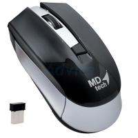 MD-TECH Wireless Optical Mouse USB (RF-160) Black/Silver