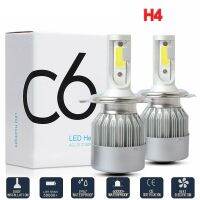 H4 202320232Pc Cob 9003ไฟหน้า Led ชุดการแปลงลำแสงสูงต่ำ6000K สีขาว