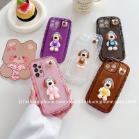 Phone Case เคส Samsung Galaxy A13 A23 LTE A52s A52 A72 A12 A22 A32 A51 A71 A10s A20s A21s A30s A50s 4G 5G การ์ตูนรูปสุนัขน่ารักเคสตุ๊กตาสามมิติสีกันกระแทกป้องกันทุกแบบฝาครอบนิ่มโปร่งใสสี2023ใหม่ล่าสุด