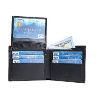 100% Genuine Leather Mens Wallet Short Large-capacity High-quality Card Wallet