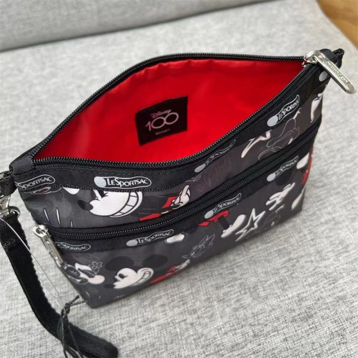 lesportsac-การ์ตูนญี่ปุ่นคลัทช์กระเป๋าสบายๆกระเป๋าเครื่องสำอางกระเป๋าเชือกมือกระเป๋า-2-ชั้นกระเป๋าเครื่องสำอาง-7105