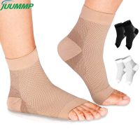 JUUMMP1Pair Ankle Brace Compression Strap Sleeves Support Plantar Fasciitis 3D Elastic Bandage Foot Protective Gear Fitness Gym Supports Braces