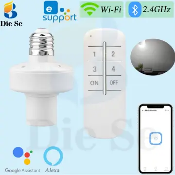 E26 E27 Wireless Remote Control Light Socket Lamp Holder 20M Base