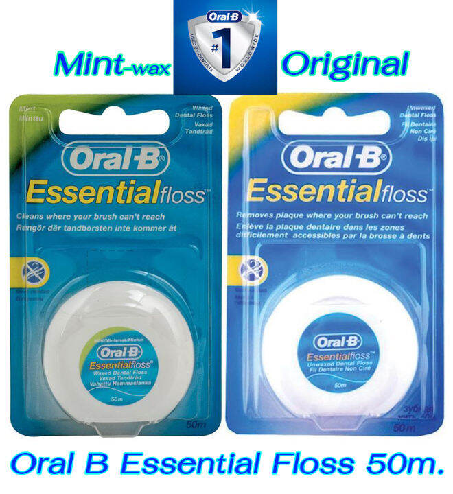 ไหมขัดฟัน ออรัล บี ( Made in Ireland 100 ไม่ใช่จีน ) มิ้นท์/ออริจินัล OralB Essential Floss