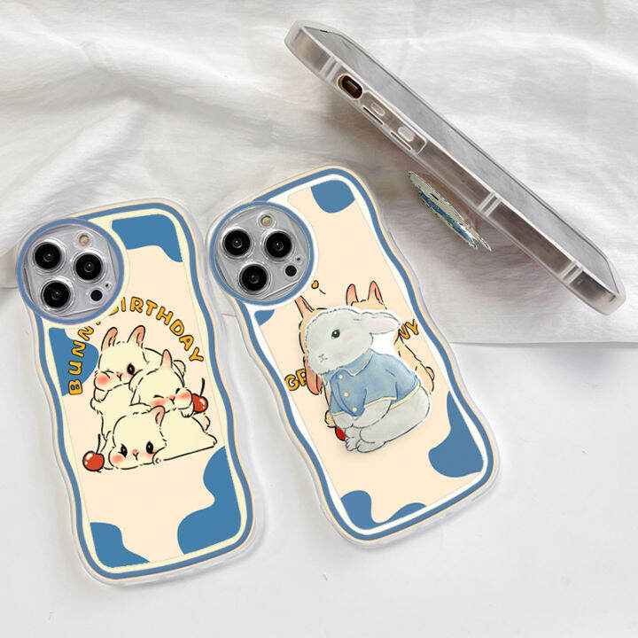 เคส-ggk-สำหรับ-xiaomi-redmi-12-note-5-note-5-pro-xiaomi-10t-10t-pro-พร้อมที่ยึดฟรีเคสโทรศัพท์หยักนิ่มแฟชั่นรูปกระต่ายน่ารักเคสโทรศัพท์มือถือกันกระแทกกล้องคลุมทั้งหมด