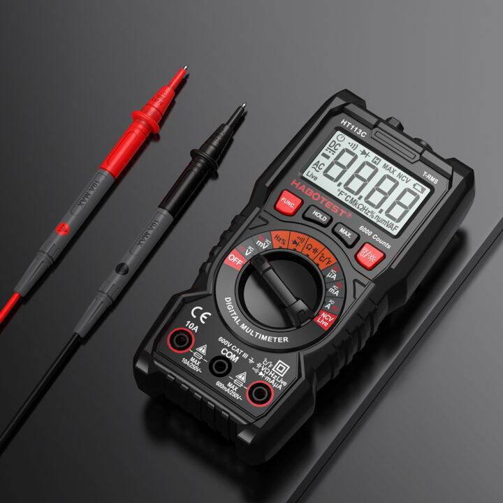 habotest-มัลติมิเตอร์แบบดิจิทัล-ht113-6v-600v-ac-dc-โวลต์มิเตอร์แอมมิเตอร์-ncv-ohm-ทดสอบไดโอดความถี่ต้านทานความจุ