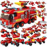 ToylinX Blocks Truck Helicopter Firefighter Bricks Educational Boy for Children