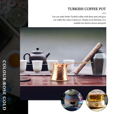 Turkish Coffee Pot Coffee Maker Moka Pot 3 Person 200 ML Copper Handmade High Quality Decorative Gift Accessory