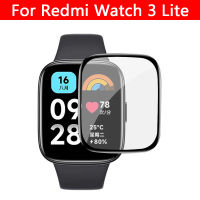 ฟิล์มป้องกันสำหรับ Redmi Watch 3 Lite ฟิล์มปกป้องหน้าจอสมาร์ทวอท์ชเต็ม TPU นิ่มใสบางเฉียบ3D ฟิลท์คอมโพสิดโค้ง