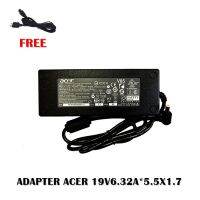 ADAPTER ACER 19V6.3A*5.5X1.7  / สายชาร์จโน๊ตบุ๊คเอเซอร์ + แถมสายไฟ