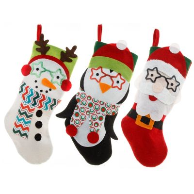 HOT New Christmas Decorations Cartoon Christmas Stocks Gift Bag Candy Gift Bag Creative Christmas Stockings Tree Ornaments
