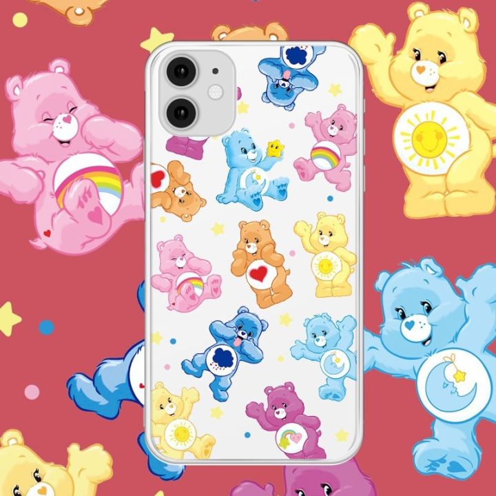 พร้อมส่งในไทย-เคสซิลิโคน-สกรีนลายการ์ตูนแคแบร์-นิ่ม-ใช้สำหรับipทุกรุ่น-309