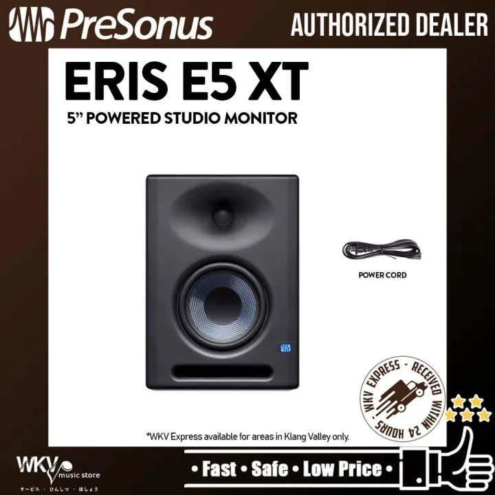PreSonus Eris E5 XT 5 inch 2-Way Active Studio Monitors with Wave Guide ...