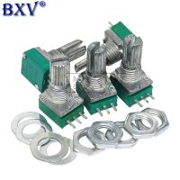 5PCS/LOT RK097N 5K 10K 20K 50K 100K 500K B5K With A Switch Audio 3Pin Shaft 15mm Amplifier Sealing Potentiometer