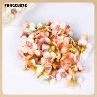 FANGCU272พวงหรีดอุปกรณ์ตกแต่งเดซี่ขนาดเล็ก2ซม. 50ชิ้นดอกไม้ประดิษฐ์สำหรับตกแต่งงานปาร์ตี้