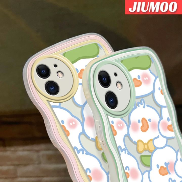 jiumoo-เคสปลอกสำหรับ-samsung-galaxy-a52s-5g-a52-4g-a52-5g-ลายการ์ตูนน่ารักรูปครีมเป็ดคลื่นดีไซน์ใหม่แฟชั่นเคสโทรศัพท์แบบใสซิลิโคนนิ่มป้องกันเคสโปร่งใสกันกระแทกเลนส์กล้องถ่ายรูปสร้างสรรค์