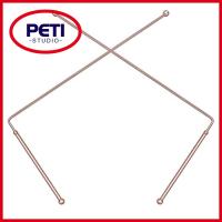 PETI STUDIO 2PCS ทองแดง99.9% อุปกรณ์ล่าสัตว์ผี ทองแดงบริสุทธิ์ Dowsing rods เครื่องมือล่าสัตว์ผี แท่งตรวจจับโลหะ การล่าผี