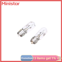 Ministar ไฟแสดงสถานะแผงไฟหน้าแผงหน้าปัดรถยนต์ T6.5 10หลอดไฟพีซีแอส12V 3W อุปกรณ์เสริมรถยนต์ผลิตภัณฑ์ยานยนต์