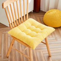 Corduroy Chair Cushion Modern Sofa Pillow Solid Color Seat Mat Pearl Cotton Padding Tatami Office Student Chair  Soft Seat Pads