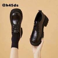 Ladies Shoes 2022 Autumn New All-match Thick-soled Casual Shoes R British Style Lace-up Shoes Jk College Style Small Leather Shoes Women