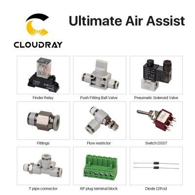 Cloudray Ultimate Air Assiast Set for CO2 Laser Cutting Engraving Machine