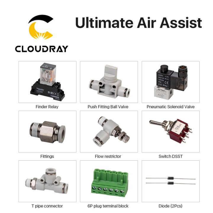 cloudray-ultimate-air-assiast-set-for-co2-laser-cutting-engraving-machine